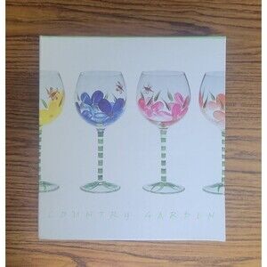 (4) 14oz Hand-Painted Goblets